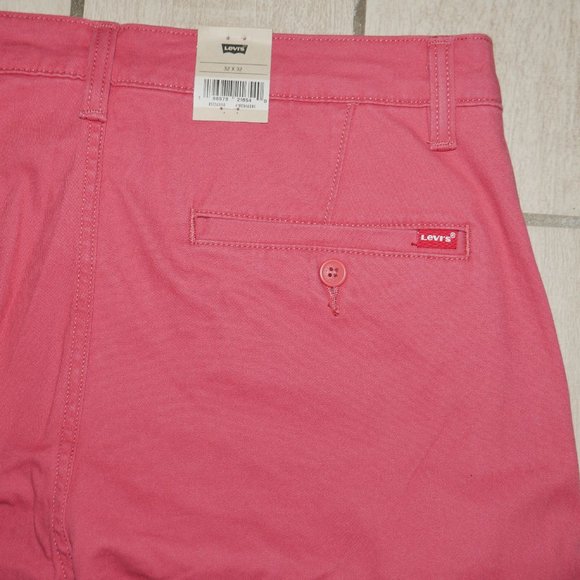Levis XX Chino Standard Fit Taper Leg Pants Mens Size 32x32 Twill Coral NEW!!!!! - Picture 7 of 10